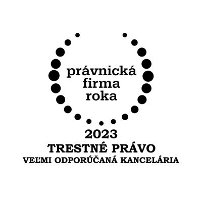 Právnická firma roka 2023 - Trestné právo